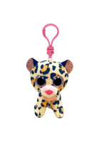 TY TY Toys Beanie Boos Livvie Leopard Brown Pink - Gantungan Kunci Boneka