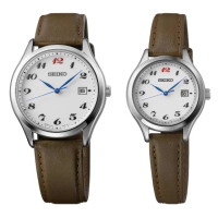 【SEIKO 精工】Laurel 製錶110周年紀念 限量 男女對錶 情侶手錶/SK027(V157-0DV0J+V137-0DN0J)