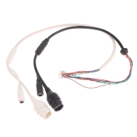 12pin 8/10 lõi PoE cổng mạng DC nữ dây điện nối cho Ip Dome Camera giám sát IP tư