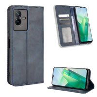 For Vivo T2X 5G Case Wallet Flip Style PU Leather Phone Bag Cover For Vivo T2X 5G VivoT2X Case Cover With Photo Frame