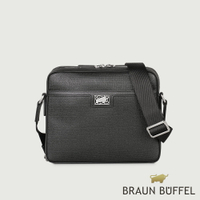 【BRAUN BUFFEL 德國小金牛】台灣總代理 安德勒 斜背包-黑色/BF531-62-BK