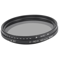 ND2-400 Neutral Density Fader Variable ND Filter Adjustable 49mm Filter for Nikon for Canon for Sony Camera Lens