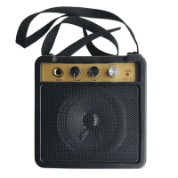 Bộ khuếch đại guitar mini, 5W, amp guitar, với loa kẹp lưng, thích hợp cho guitar Acoustic và Điện, 