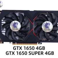 CCTING GTX 1650 4GB GTX 1650 SUPER 4GB 128bit Graphic Card NVIDIA GDDR6 GPU Video Gaming 12nm Video Cards For PC Computer Used