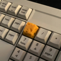 ECHOME Cute Keycap Cheese Anime Resin Keyboard Cap Custom Space Bar Arrow Enter Key Cap for Mechanical Keyboard Accessorie Gift