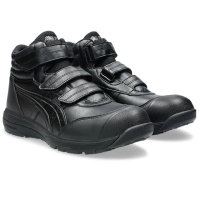 【asics 亞瑟士】1273A111-001(CP312 高筒 輕量 安全防護鞋 工作鞋 防護鞋 塑鋼頭 3E寬楦 黑)