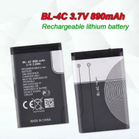 BL4C Battery 890mAh Rechargeable for Nokia 6100 2228 1265 6088 6301 6300 7200 7270 6125 6102 3500C 2652 1325 BL-4C Batteries