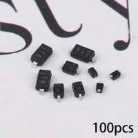 Công cụ Diode chuyển đổi SOD-123 / 323 / 523 1N4148W / WS / WT lụa, 100 chiếc, 1N4148, SMD
