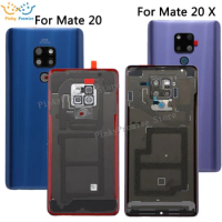 New For Huawei mate20 Mate 20 X Battery Glass Back Cover Case for Huawei Mate 20 X Battery Housing Cover mate 20 door