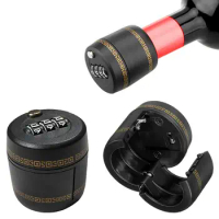 Wine Bottle Combination Locks Liquor Whiskey Bottle Top Stopper Vacuum Plug Device Preservation Practical Gadget Furniture Lock