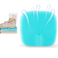 【kingkong】三代蜂窩凝膠涼感坐墊 送坐墊布套(冷凝膠坐墊/冰涼椅墊)