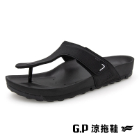 【G.P】男款防水透氣機能人字柏肯拖鞋G3763M-黑色(SIZE:40-44 共二色)