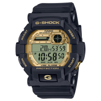 CASIO卡西歐 G-SHOCK 黑金配色電子錶(GD-350GB-1)