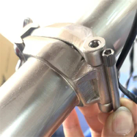 2pcs Folding bicycle titanium axle for brompton headtube frame titanium alloy bearing bike titanium bolt bicycle frame parts