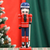 Craft Nutcrackers Soldier Figurine Nutcrackers Sculpture Puppet Party Decors