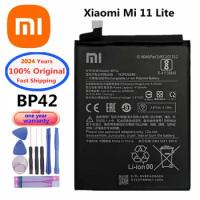 2024 Years BP42 Original Battery For Xiaomi Mi 11 Lite 11Lite Mi11 Lite Bateria 4250mAh High Quality Battery Fast Ship + Tools