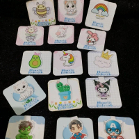 Magnet Penanda buku, Magnetic Bookmark Custom isi 3 pcs dikirim Random