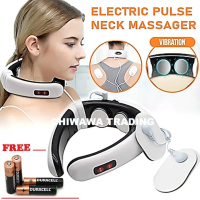 Smart Cervical Back Neck Electrical Magnetic Shock Pulse Massager 3D Shiatsu Kneading Physical Thera