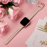 Women Business Bracelet for Apple Watch 6 SE 40mm Band Series 5 4 44mm Slim Leather Strap for Applewatch iWatch 3 2 1 38mm 42mm