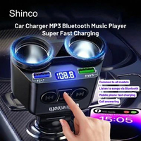 SHINCO Car Charger MP3 Player Bluetooth FM Transmitter Super Fast Charging - Charger Mobil