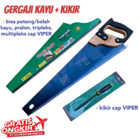 Gergaji kayu viper 18inch in kikir viper - gergaji gagang kayu lapis karet tidak licin - kikir viper