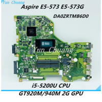 DA0ZRTMB6D0 Mainboard For Acer Aspire E5-573 E5-573G Laptop Motherboard With i5-5200U CPU GT920M/940M 2GB GPU 100% Fully tested