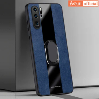For Huawei P20 Pro P20 Lite Cover Coque Ring Holder Leather Case For Huawei P30 Pro P30 Lite Luxury Magnetic Silicone Phone Case