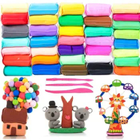 Handicrafts Air Dry Clay High Quality Art Class Colorful Lightweight Clay 12/24/36 Color Kids Toys Children