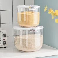 1.25k/5/10KG Rice Bucket Household Insect Proof And Moisture-proof Sealed Rice Jar Flour Storage Tank Food Grade Storage Box