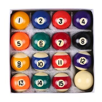 Mini Billiard Balls Set 16Pcs 25/32/38mm Children Billiards Pool Table Balls Polyester Resin Small Cue Balls Full Set