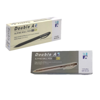 【第2件0元】Double A Alpine 0.5按壓式原子筆-黑(12入)(新舊版隨機出貨)