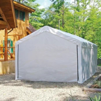 Outdoor MaxAP Canopy Enclosure Kit (Frame and Cover Sold Separately), 10 x 20, White