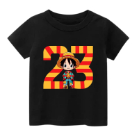 KAOS  LUFFY ONEPIECE ANAK LAKI LAKI DAN PEREMPUAN - KAOS ONEPIECE - BAJU ONEPIECE 23 - BAJU LUFFY 23