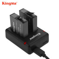 Original Kingma 1150mah 2pcs battery Rechargeable lithium batteries+Dual Charger For Insta 360 ONE X Insta360 X Camera Accessory