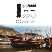 DIY Kayak Canoe Anchors Trolley Set Marine Kayak AnchorTrolley System for Stable Positioning Essentials Boat Accessories