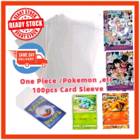 Sleeve Kad TCG One Piece / Pokemon 100 Helai (65x90mm) TCG Card Sleeve 100pcs Sarung Kad TCG Sleeve