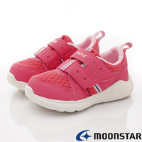 日本月星Moonstar機能童鞋-Carrot可機洗系列寬楦玩耍速乾鞋款22854粉(小童段)