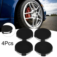 4pcs Universal Car Practical Wheel Center Cap Hub Cap 65mm ABS Plastic Accessories Black Center Cover Hub