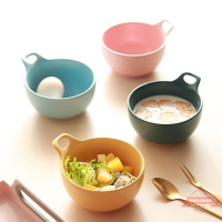 韓式泡面碗創意陶瓷米飯吃飯湯碗可愛單耳烤箱早餐甜品小碗家用