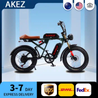 New Akez 20 Inch Sur Ron Electric Fat Tire E Mountain Pit Dirt Bike Electric Motorcycle Retro Ebike Full Suspension