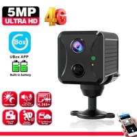 Ubox CCTV Camera 5MP 4G Sim Card &amp; Wifi Home Surveillance Camera Intercom PIR Infrared Detection Mini Baby Security IP Camera