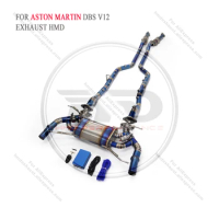 HMD Titanium Exhaust System Performance Catback for Aston Martin DBS V12 6.0L Muffler With Valve