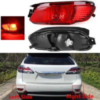 For Lexus RX300 RX330 RX350 2004-2009 Rear Bumper Fog Light Diffuser Side Red Reflector Tail Signal Brake Lamp Taillight Bulb