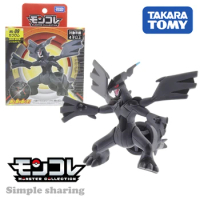 Takara Tomy Tomica Pokemon Pocket Monster Collection MonColle ML-09 Zekrom Resin Anime Figure Toys For Children Collectibles