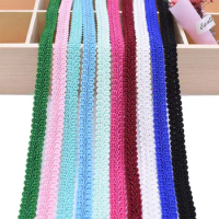 5/10M 12mm Lace Trimming Ribbon Polyester Centipede Braided Lace Sewing Clothes Accessories Curve Lace DIY Craft Wedding Decor