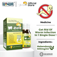 M-Zole Chewable Tablet / Suspension Ubat Cacing Usus & Deworm 500mg - KKM & Halal Certified