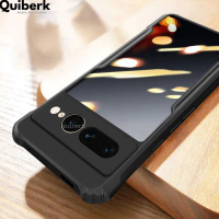 เคส Google Pixel 7 Pro, Quberk, เสริมขอบ, กันกระแทก, เคสโทรศัพท์แบบใสแข็ง