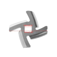 1Pc 50mm Diameter Stainless Steel Meat Grinder Blade Spare Part For Moulinex HV6 Dropshipping