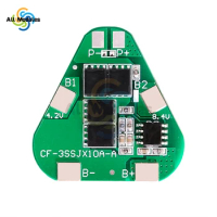 3S 12.6V 18650 Lithium Battery Protection Board Overcharge Over-discharge Protect Module 12A 3 Cell Pack Li-ion BMS PCM PCB
