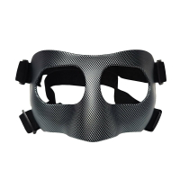 免運 護具籃球防撞鼻子面具黑色成人男足球比賽護臉面罩運動護具-快速出貨